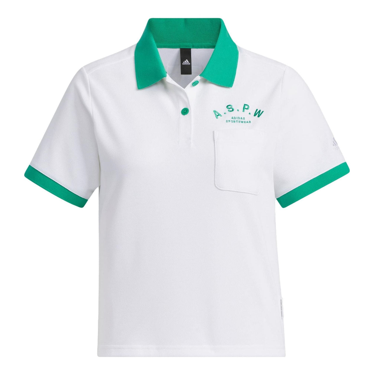 (WMNS) adidas Verbiage Polo Shirt 'White' IP3941