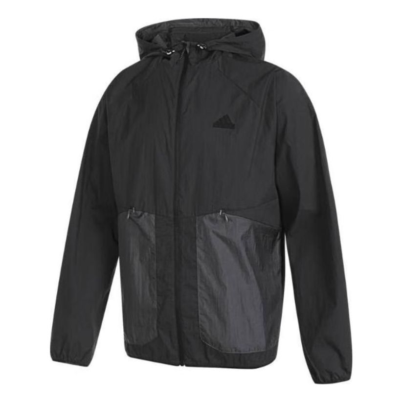 adidas Tech Lightweight Woven Jacket Asia Sizing 'Black' JI8658