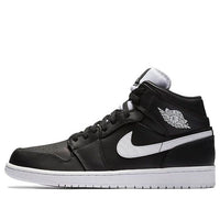 Air Jordan 1 Retro Mid 'Black White' 554724-038