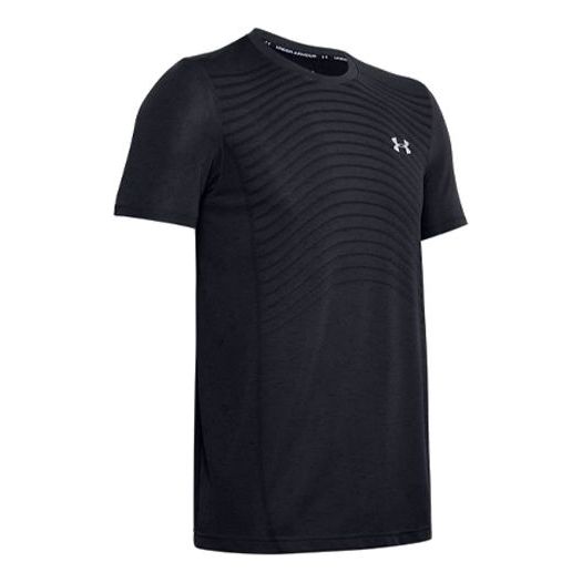 Men's Under Armour Seamless Wave Short Sleeve Black 1351450-001