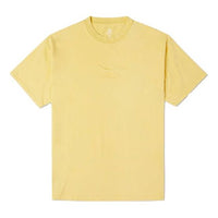 Men's Converse Embroidered Sports Round Neck Short Sleeve Yellow 10020930-A06