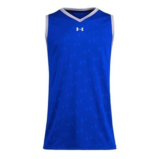 Under Armour Logo Basketball Jersey 'Blue White' 21500102-400