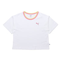 (WMNS) PUMA Celebration Style Round-neck White 586043-02