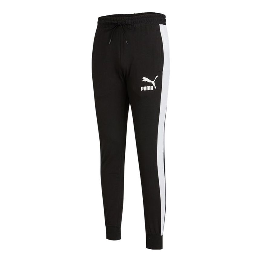 PUMA Iconic T7 Track Pants 'Black White' 531476-01