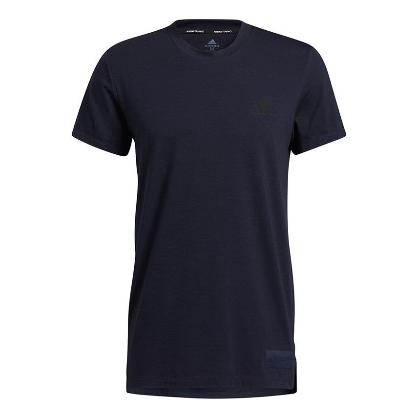 adidas Stu Tech Tee Pure Color Training Sports Short-sleeved Blue H49990