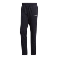 adidas Knitted Running Casual Sports Long Pants Men Black DU0378