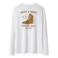 Timberland Shoe Logo Long Sleeves T-Shirt 'White Yellow' A29FC-100