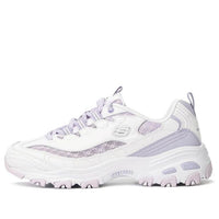 (WMNS) Skechers D'lites 1.0 Sneakers 'White Purple' 896235-WLV
