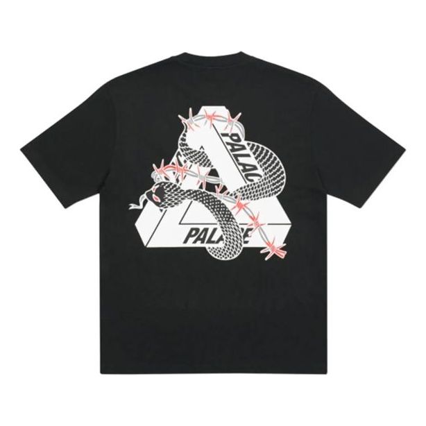PALACE Hesh Mit Fresh Logo Round Neck Short Sleeve Unisex Black PAL-FW20-02