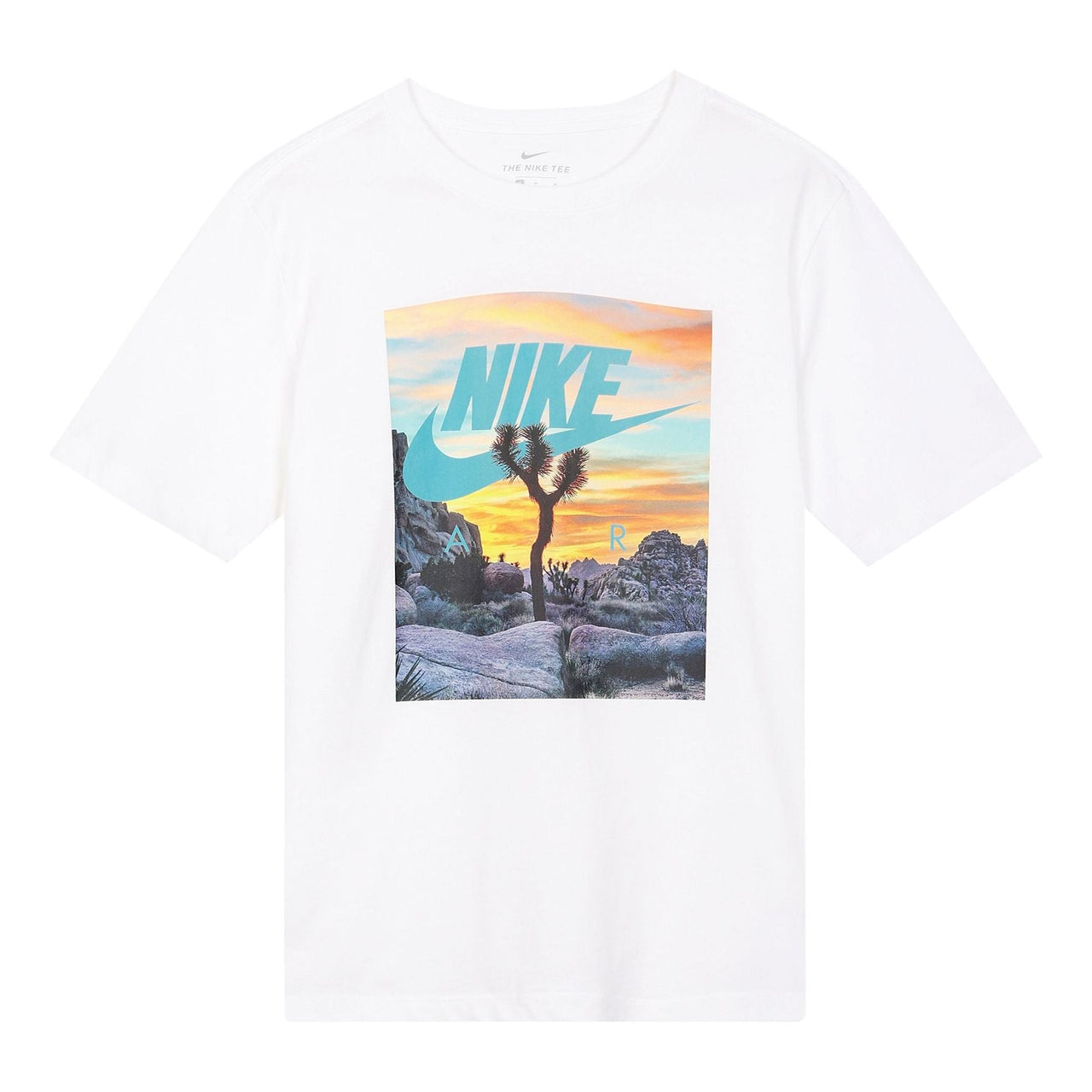 Nike Sportswear Printing Pattern Round Neck Short Sleeve White CT6885-100