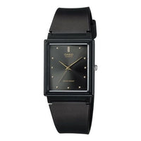 CASIO Quartz Waterproof Black DialBlack Strap Mens BlackBlack Analog MQ-38-1A