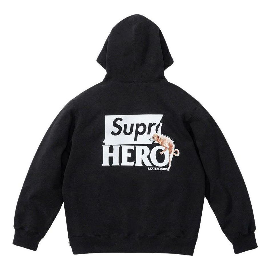 Supreme x Antihero Hooded Sweatshirt 'Black White' SUP-SS22-940