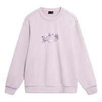 (WMNS) Li-Ning Floral Logo Sweatshirt 'Mauve' AWDT818-4