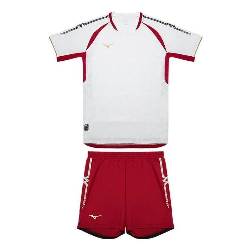 Mizuno Performance SS24 Jerseys 'White Red' P2CG46P1-01