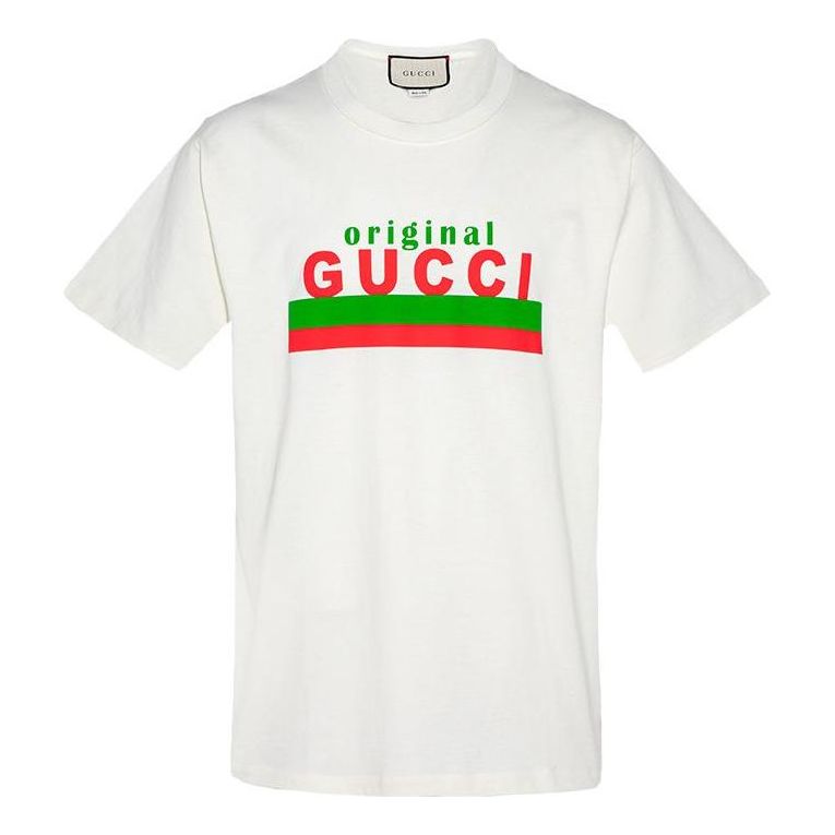 Gucci Original Print Oversize T-Shirt 'White' 616036-XJCOQ-9095