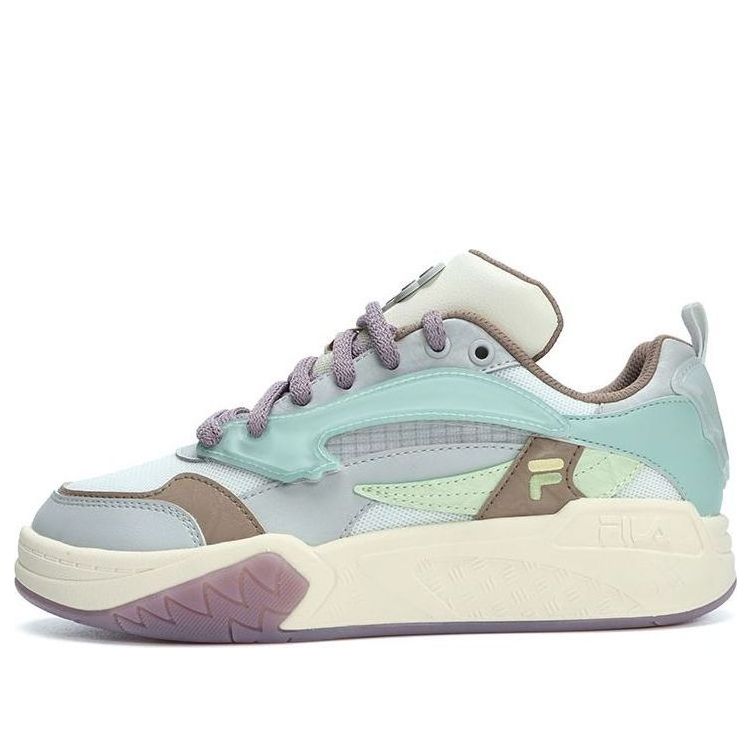 (WMNS) FILA FUSION Lifestyle Basketball Heritage Sneakers 'Blue White Purple' T12W323205FBG