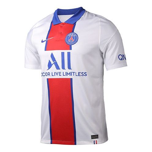 Nike PSG Men's NK Breathe BRT Stadium STAD Jersey JSY Short Sleeve SS Away AW White CD4241-101