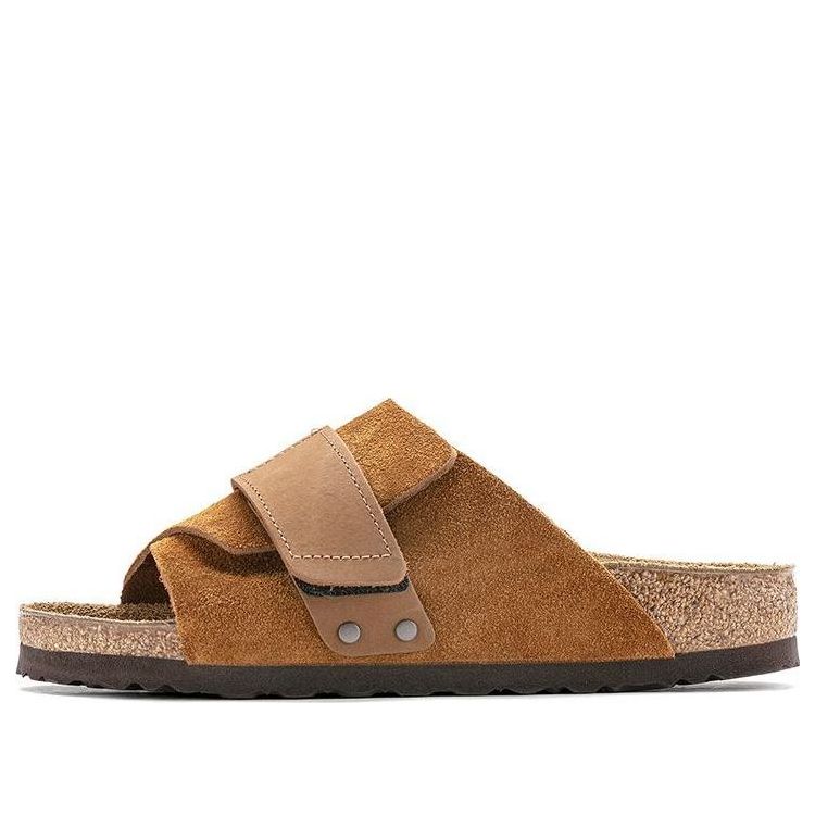 Birkenstock Kyoto Nubuck-Suede Leather Sandals 'Mink' 1022355