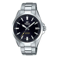 CASIO Waterproof EDIFICE Sapphire Crystal Mens Silver Analog EFB-107D-1AVUPR