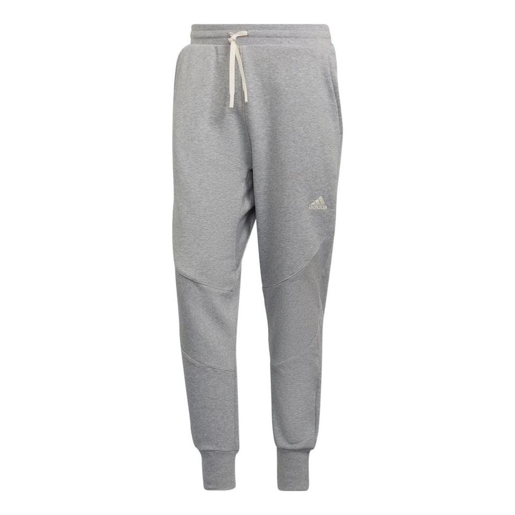 Men's adidas Solid Color Loose Casual Breathable Sports Pants/Trousers/Joggers Gray HB6585