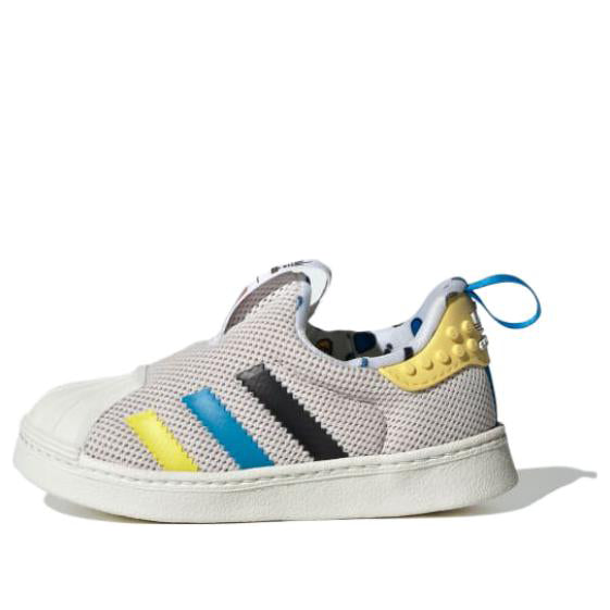 (TD) adidas Superstar 360 x LEGO Shoes 'Grey Bright Blue Black' IF2918