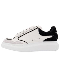 Alexander McQueen Oversized Leather Sneakers 'White Black' 777300WIE9J8732