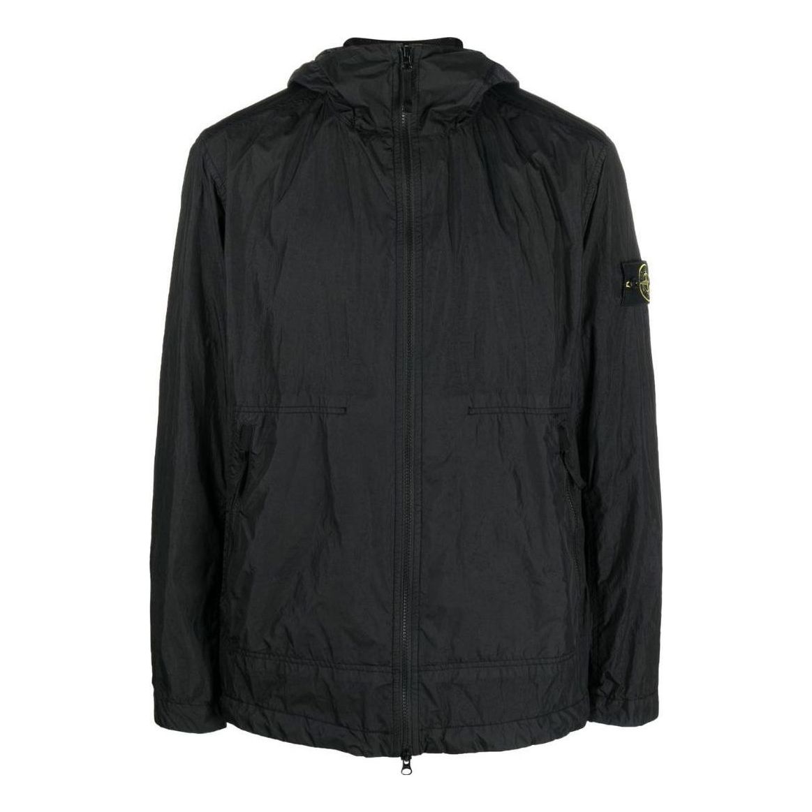 STONE ISLAND Crinkle Reps Light Hooded Jacket 'Black' 781540522-V0029
