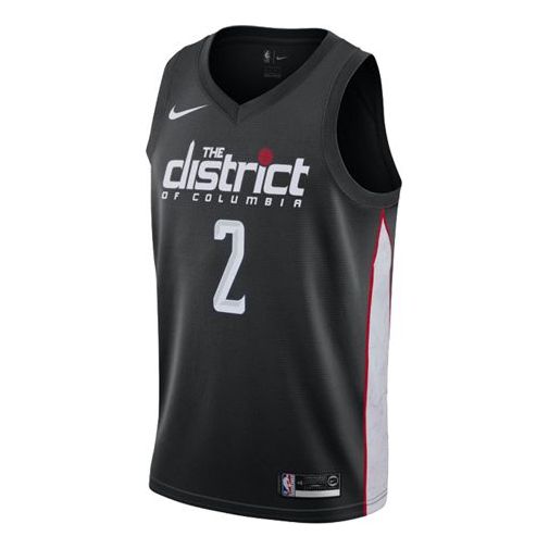 Nike NBA Washington Wizards 2 City Version SW Fan Edition Basketball game Sports Vest Black AJ4650-010
