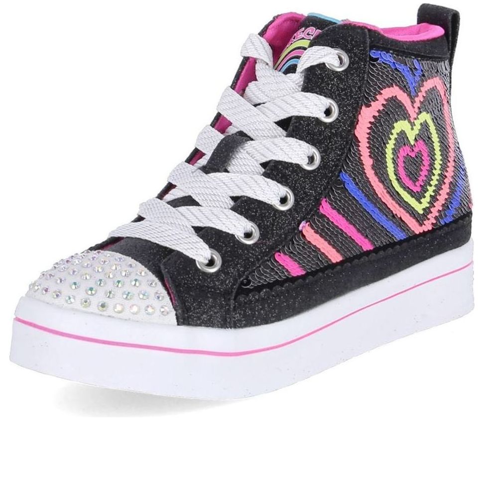 (GS) Skechers Twi-Lights 2.0 - Heartbeatz Shoes 'Black Multi' 314544L-BKMT