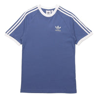 adidas originals MENS 3-stripes Logo Printed Sports Short Sleeve Blue GN3501