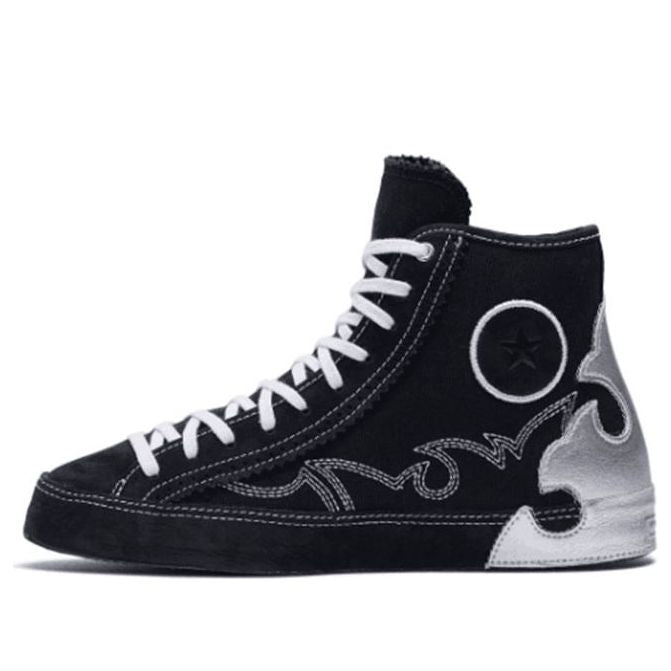 (WMNS) Converse Chuck Taylor All Star Sasha High Top Black Silver 'Blue White' 565002C