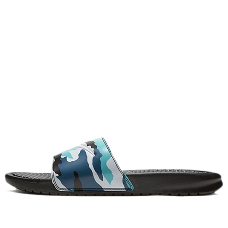 Nike BENASSI JDI PRINT Slide 'Black Blue Camo' 631261-027