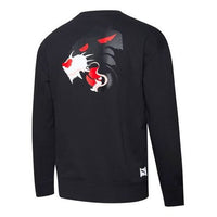 PUMA Fierce Back Printing Sports Round Neck Pullover Black 579096-01
