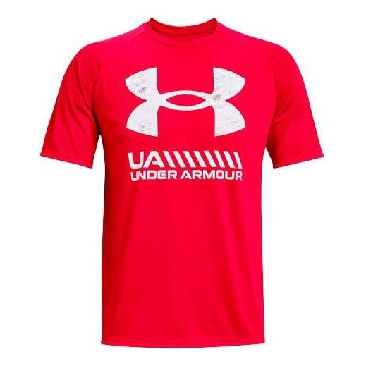Under Armour Velocity Graphic Logo T-shirt 'Red White' 1363065-608