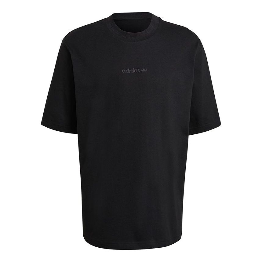 adidas originals Rib Detail Tee For Men Black HB8044