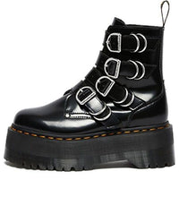 (WMNS) Dr. Martens Jadon Max Hdw 4 Strap Boot Black 26524001