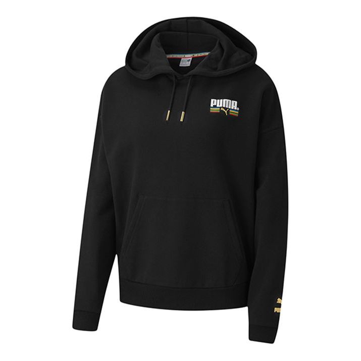 (WMNS) PUMA Tailored For Sport Hoodie 'Black White' 599056-51
