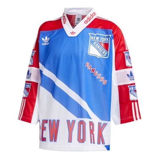 adidas Bl Ny Jersey Long-Sleeve Men Red/Blue FM1557
