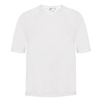 Men's Y-3 Stripe Alphabet Short Sleeve White T-Shirt DY7218