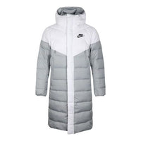 Nike Sportswear Windrunner Down Fill Long Hoodie Down Jacket For Men Grey Gray AA8854-101