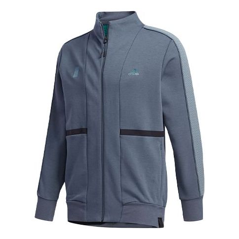 adidas Cozy Sports Stand Collar Jacket Blue FM9357