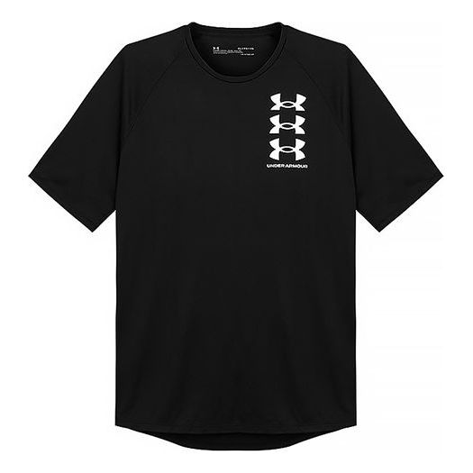 Under Armour Tech 2.0 Triple Logo T-shirt 'Black' 1361504-001