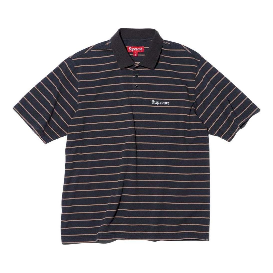 Supreme x Melvins Stripe S/S Polo 'Black White' SUP-SS24-221