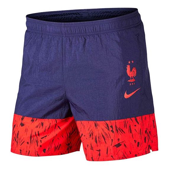 Nike Casual Running Sports Shorts Blue Red CI8474-498