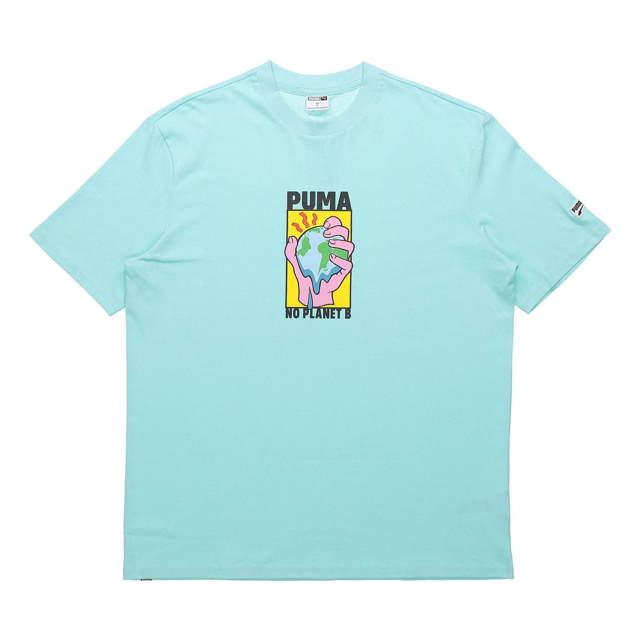 PUMA Environmental Friendly Subject Printing Short Sleeve Blue 599181-33