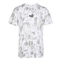 PUMA Summer Print Aop T-Shirt 'White Grey Black' 586045-02