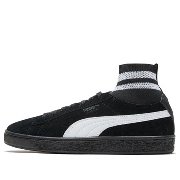 (WMNS) PUMA Suede Classic Sock Ii 'Black' 372562-01