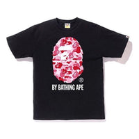 A Bathing Ape Camouflage Ape Head Logo T-Shirt 'Black Pink' BAPE19SS-005