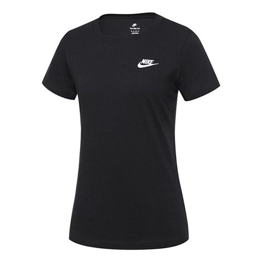 (WMNS) Nike Sportswear Club T-shirt 'Balck' DN2393-010