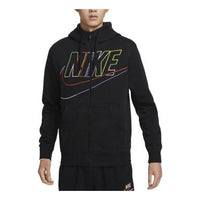 Nike Men's Club Brushed Brush Zip-Up Hooded Jacket 'Black' DX0536-010